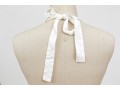 Diane Von Furstenburg Lovely White Linen Embroidered Halter Dress, Size M