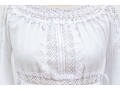 Charo Ruiz, Ibiza, Lovely White Cotton Lace Edged Maxi Dress, Size M