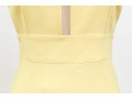 Modelo Giulietta Fabulous Short Sleeve Bedazzled Yellow Maxi Dress, Size 44