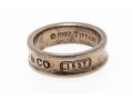 Tiffany & Co. Sterling Silver Classic 1837 Motif Band Ring, Size 8