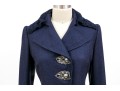 Blumarine Eye-catching Blue Wool And Cashmere Skirt Suit, Size 44 Italy (USA 8)