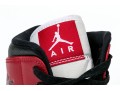 Nike Iconic Black, White And Burgundy Leather High Top Air Jordans, Size 11