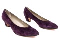 Salvatore Ferragamo Striking Purple Suede Pumps, Size 10B