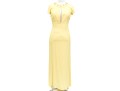 Modelo Giulietta Fabulous Short Sleeve Bedazzled Yellow Maxi Dress, Size 44