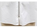 Balenciaga, Paris Edgy White Cotton Zip Front Collared Shirt, Size 38
