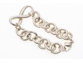 Tiffany & Co. Sterling Silver Handsome Infinity Link Center Polished Link Bracelet