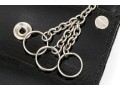 Judith Leiber Handsome Black Lizard Mini Purse/key Chain