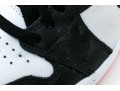 Nike Discernable Leather High Top Air Jordans, Black, White And Orange, Size 11