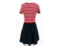 Valentino Red Fun Blue, Red And White Nautical Jumper Style Dress, Size S