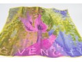 Givenchy Lovely Purple And Green Vintage Silk Scarf