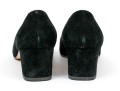 Salvatore Ferragamo Classic Black Suede Pumps, Size 10B