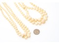 Lovely Lot Of Fwo Vintage Double Strands Of Graduated Coral Bead Necklaces