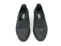 Bally Handsome Black Basketweave Fabric Loafers, Size 7 M