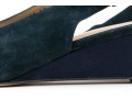 Salvatore Ferragamo Fun Blue Suede And Grosgain Slingback Wedges, Size 10B