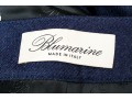 Blumarine Eye-catching Blue Wool And Cashmere Skirt Suit, Size 44 Italy (USA 8)