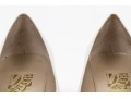 Salvatore Ferragamo Classic Light Ivory Leather Pumps, Size 10B