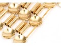 Pair Of Fabulous Vintage 1970's Gold Tone Metal Link Belts