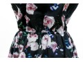 Rebecca Minkoff Breezy Short Sleeve Black Floral Mini Dress, Size Small