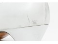 Salvatore Ferragamo Striking White Leather Embellished Pumps, Size 10B