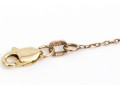 14K Chain Necklace With Colorful Stationed Stones