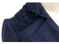 Blumarine Eye-catching Blue Wool And Cashmere Skirt Suit, Size 44 Italy (USA 8)