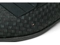 Bally Handsome Black Basketweave Fabric Loafers, Size 7 M