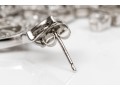 Shimmering Sterling And White Zirconia Chandelier Earrings