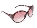 Roberto Cavalli Striking Burgundy Patterned Arm Acrylic Oversized Sunglasses