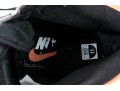 Nike Discernable Leather High Top Air Jordans, Black, White And Orange, Size 11
