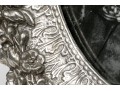 Framed On Madison Oval Silver Toned Flower Motif Frame, NIB