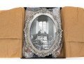 Framed On Madison Oval Silver Toned Flower Motif Frame, NIB