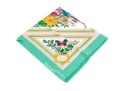 Gucci Vintage New Old Stock Floral Butterfly Cotton Neck Scarf, Green, With Packaging