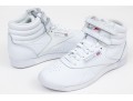 Reebok White Leather Classic Retro Velcro High Tops, Size 8