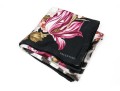 Valentino Vintage Silk Scarf, Black, Pink And Green Tones, Leopard Print And Floral Motifs