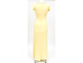 Modelo Giulietta Fabulous Short Sleeve Bedazzled Yellow Maxi Dress, Size 44