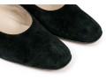 Salvatore Ferragamo Classic Black Suede Pumps, Size 10B