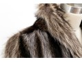 Stylish Tannish Brown Raccoon Fur Hooded Zip Jacket