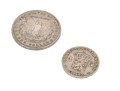 1884 Morgan Silver Dollar And 1944 Neatherland 1 Gulden Coin