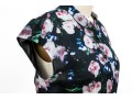 Rebecca Minkoff Breezy Short Sleeve Black Floral Mini Dress, Size Small