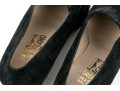 Salvatore Ferragamo Handsome Black Suede Loafer, Size 10B