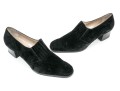 Salvatore Ferragamo Handsome Black Suede Loafer, Size 10B