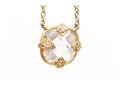 Two Stylish Vermeil Sterling Pendant Necklaces