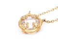 Two Stylish Vermeil Sterling Pendant Necklaces