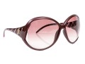 Roberto Cavalli Striking Burgundy Patterned Arm Acrylic Oversized Sunglasses