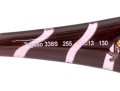 Roberto Cavalli Striking Burgundy Patterned Arm Acrylic Oversized Sunglasses