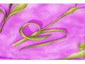 Salvatore Ferragamo Lovely Purple And Green Vintage Silk Tulip Motif Scarf