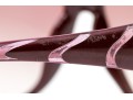 Roberto Cavalli Striking Burgundy Patterned Arm Acrylic Oversized Sunglasses