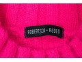 Robertson Rodeo Hot Pink Cable Knit Cap Sleeve Sweater, Size Medium