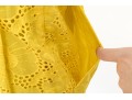 Nanette Lepore Adorable Yellow Cotton Eyelette Cap Sleeve Dress, Size 4