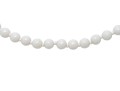 Miriam Haskell Fabulous Vintage Gold Tone Love Knot And White Glass Bead Opera Length Necklace